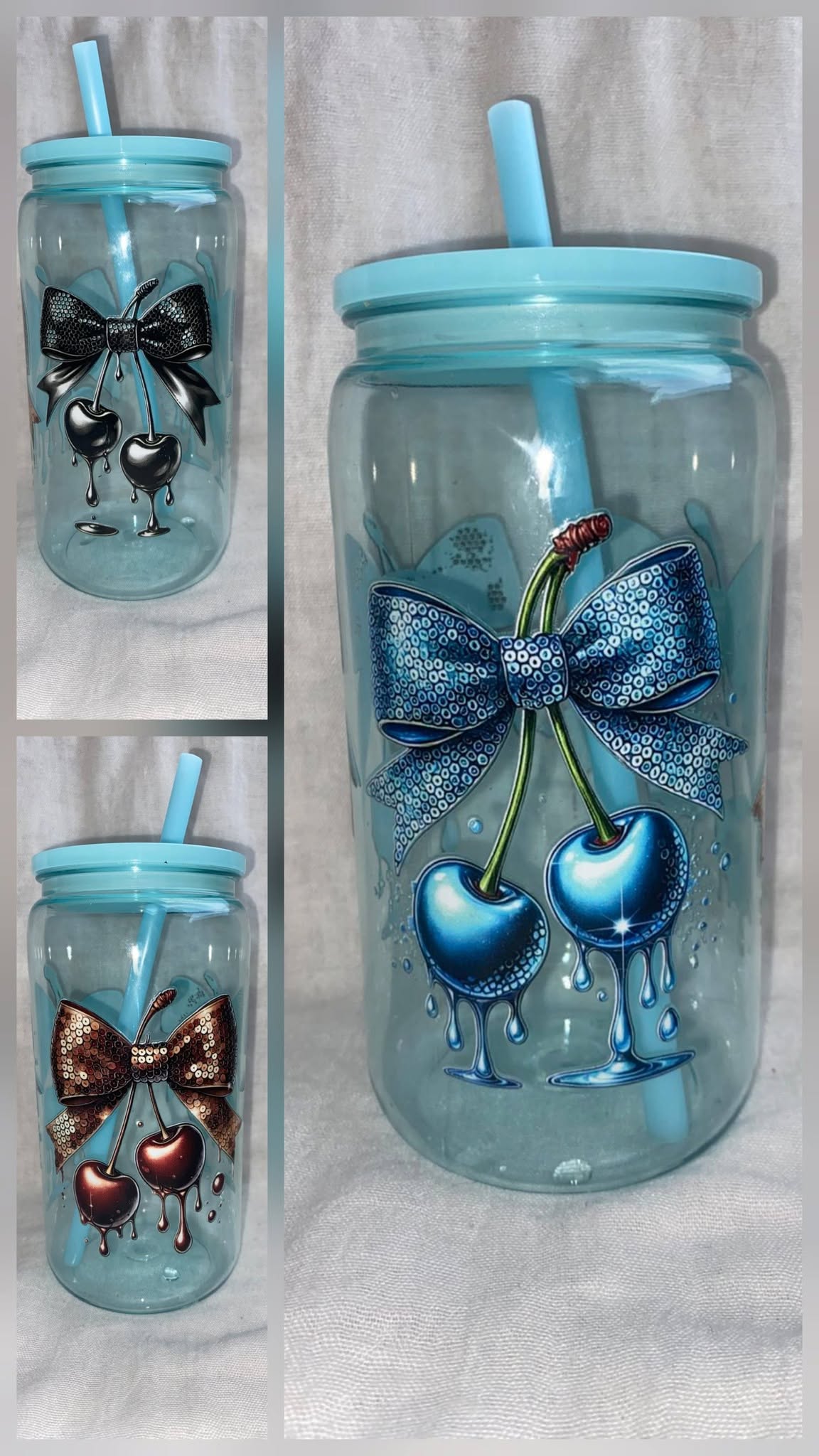 Verre canette noeud